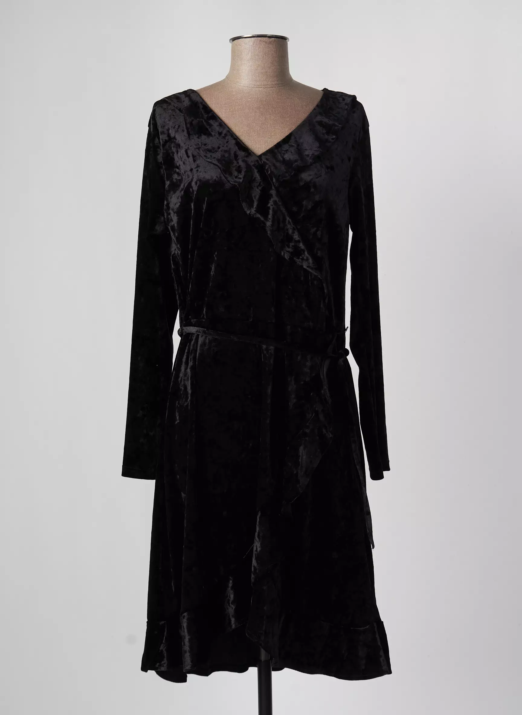 Fransa Robes Mi Longues Femme couleur noir