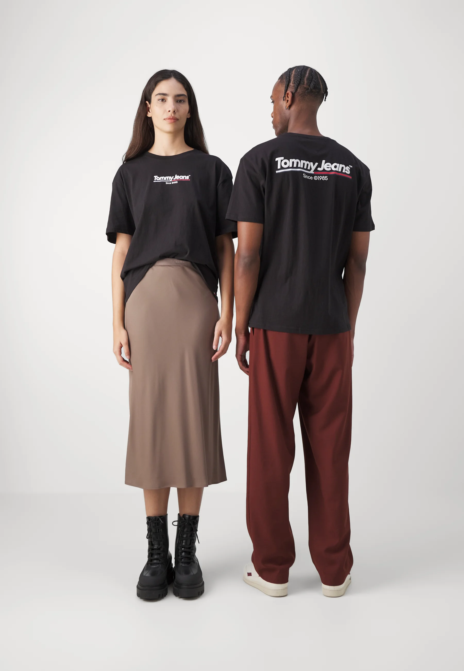Tommy Jeans FLAG TEE UNISEX - Camiseta con estampado