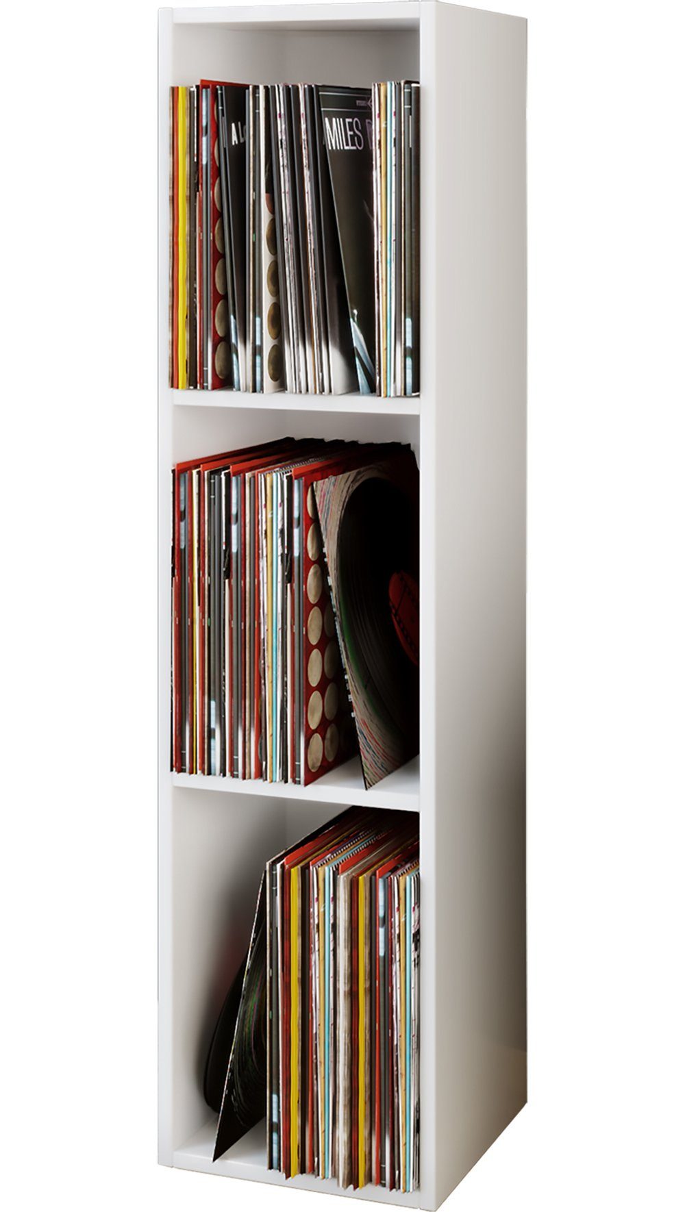 VCM CD-Regal Holz Schallplatten LP Stand Regal Platto 3fach, 1-tlg.