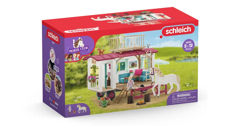 Schleich 42593 - Horse Club - Wohnwagen für geheime Club-Treffen
