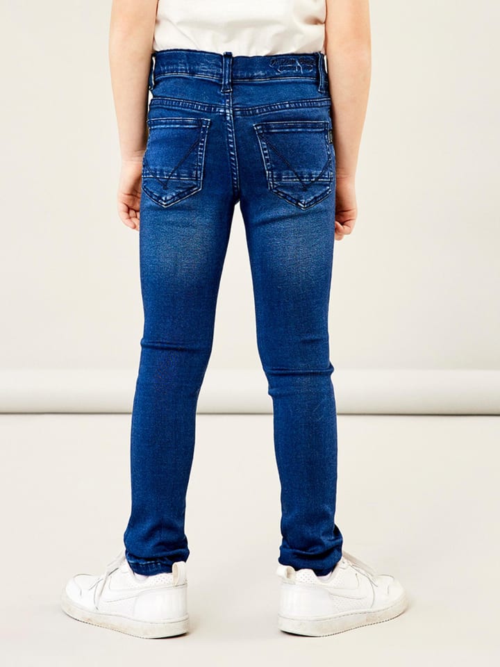 name it Stretch Jeans Slim Fit NKMTHEO in Dunkelblau günstig kaufen