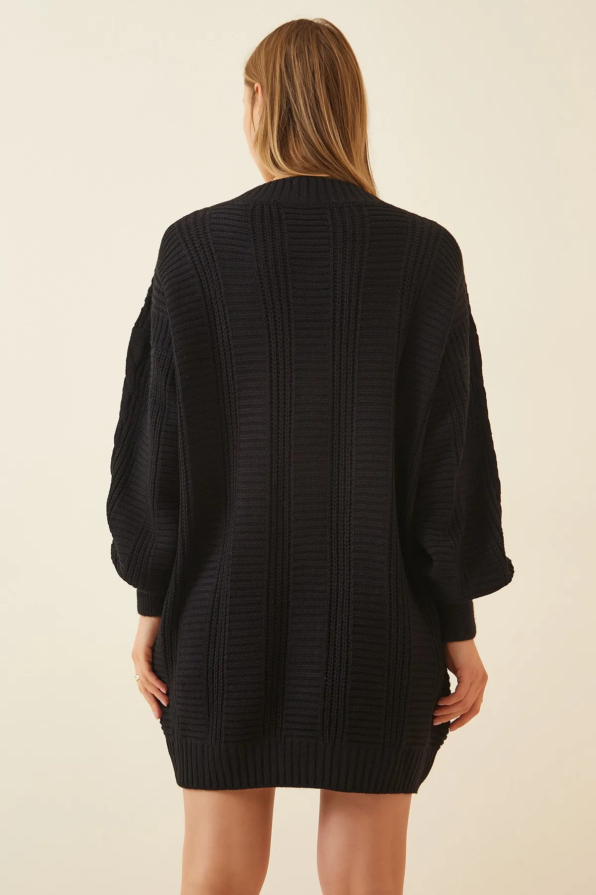 Happiness İstanbul  Strickjacke - Schwarz - Oversized