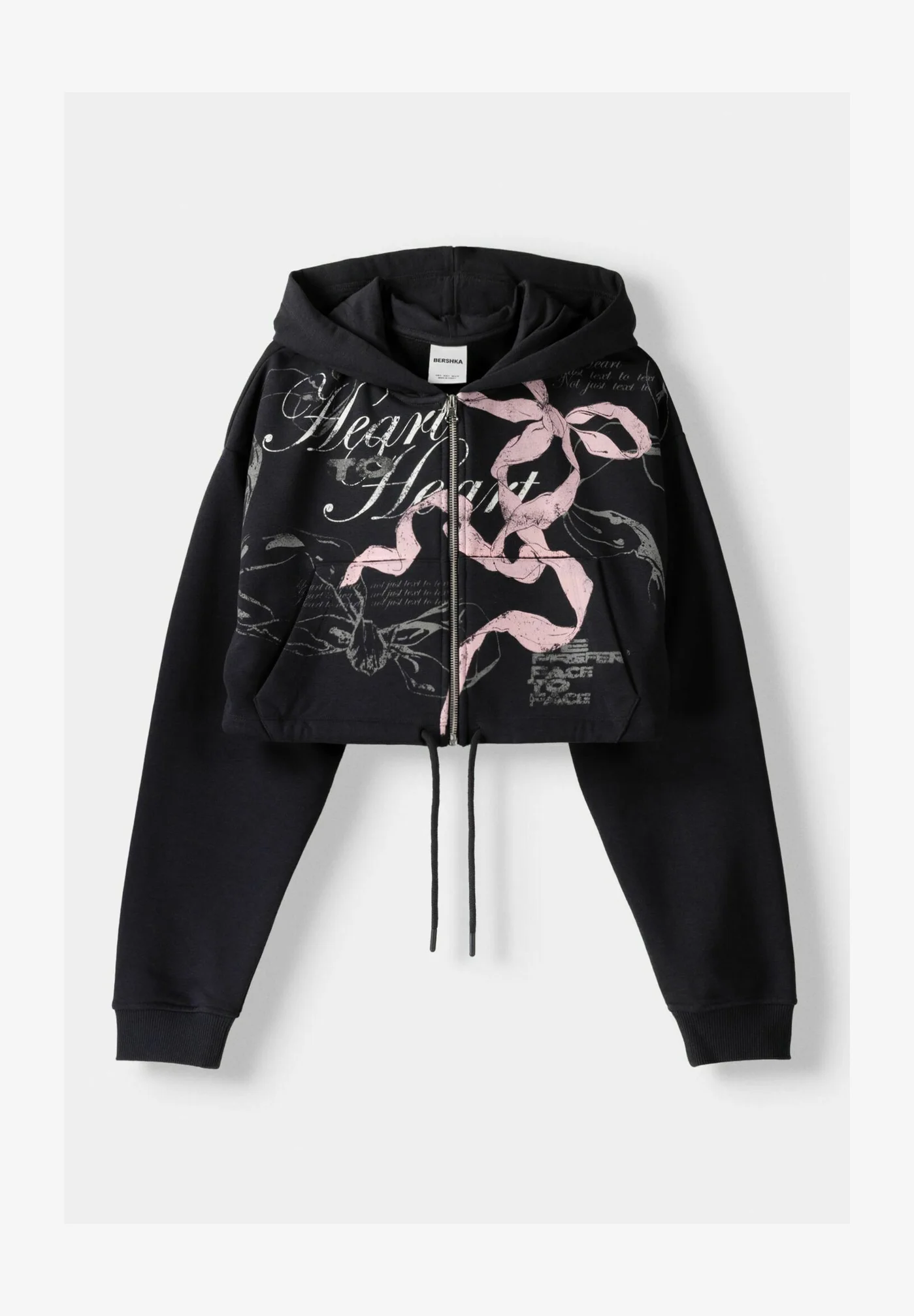 Bershka ESTAMPADO - Sudadera con cremallera