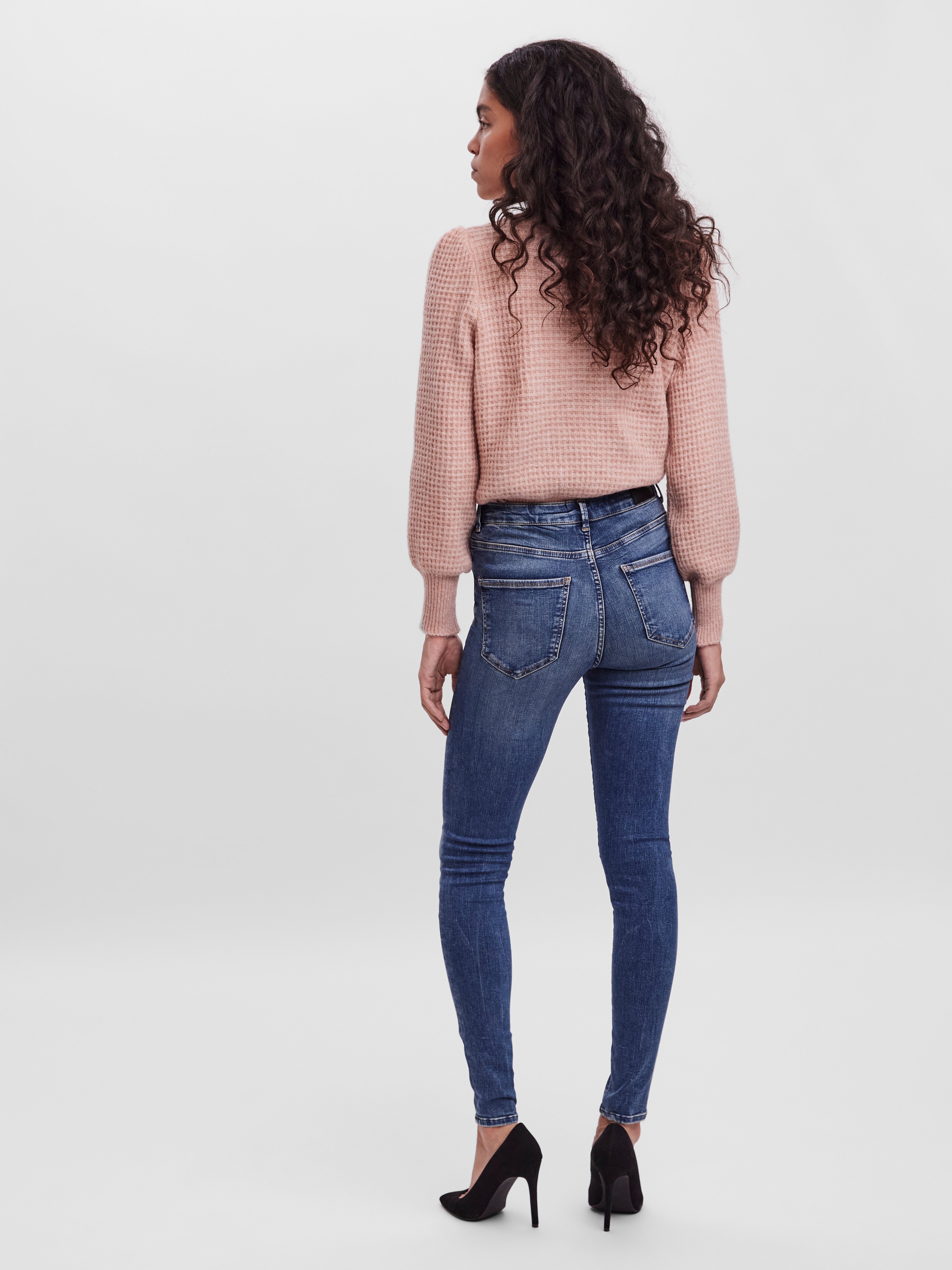 VMSOPHIA Hohe Taille Skinny Fit Jeans