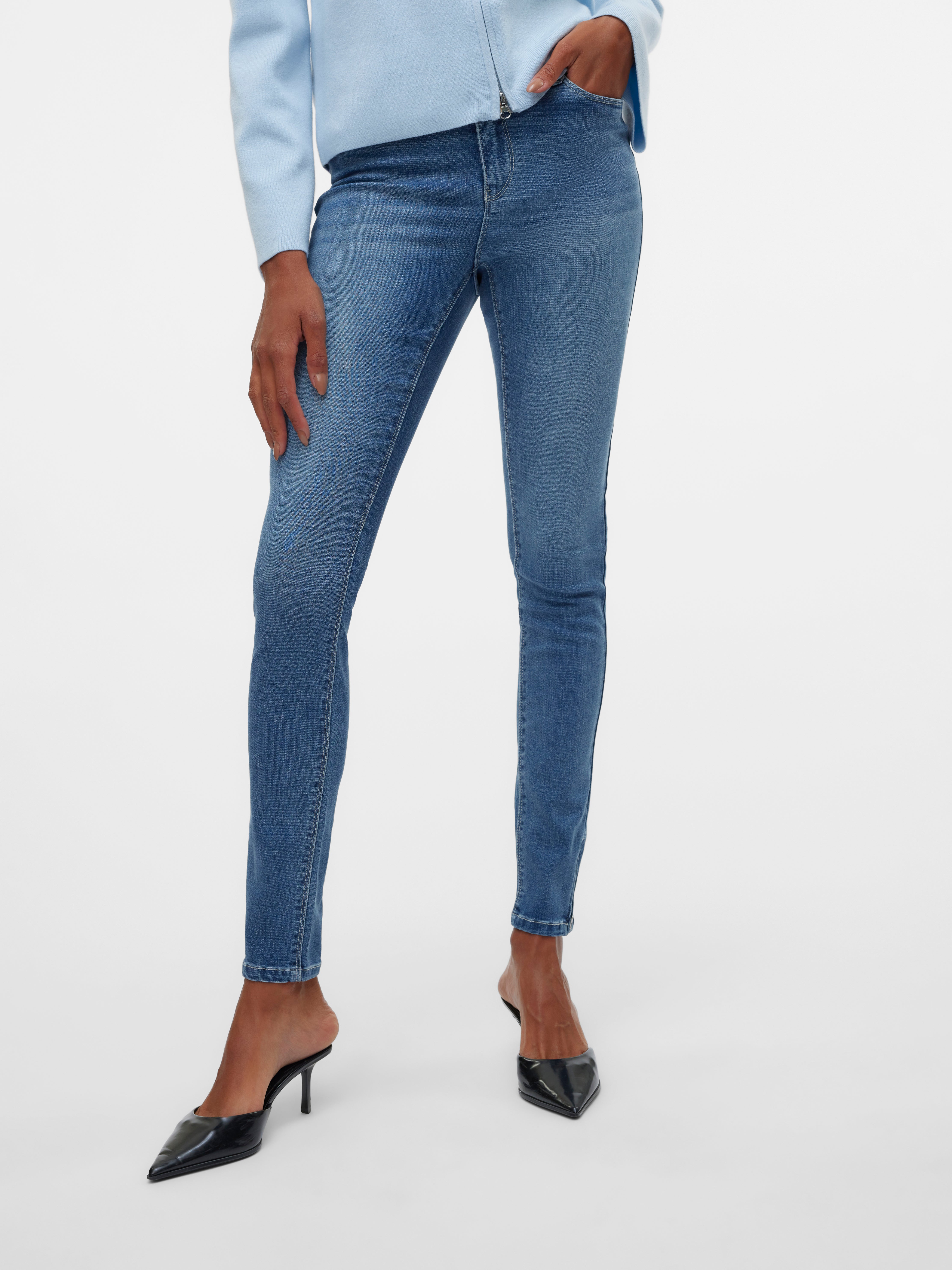 VMPOSH Mid Rise Skinny Fit Jeans