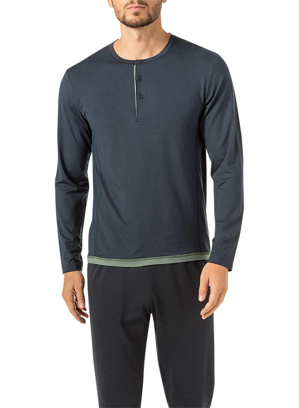 CALIDA, Longsleeve, Tencel thermoregulierend, anthrazit-salbei