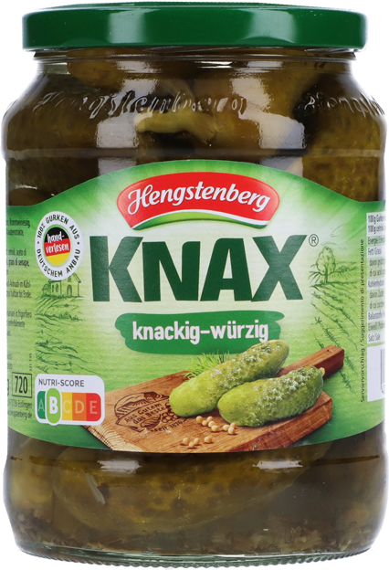 Hengstenberg Knax Gewürzgurken knackig-würzig