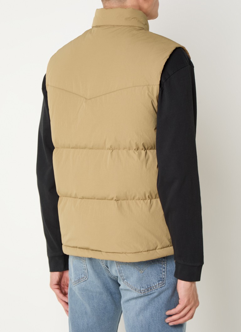 Colete acolchoado Levi's Rockridge com enchimento de plumas e bolsos com zíper.