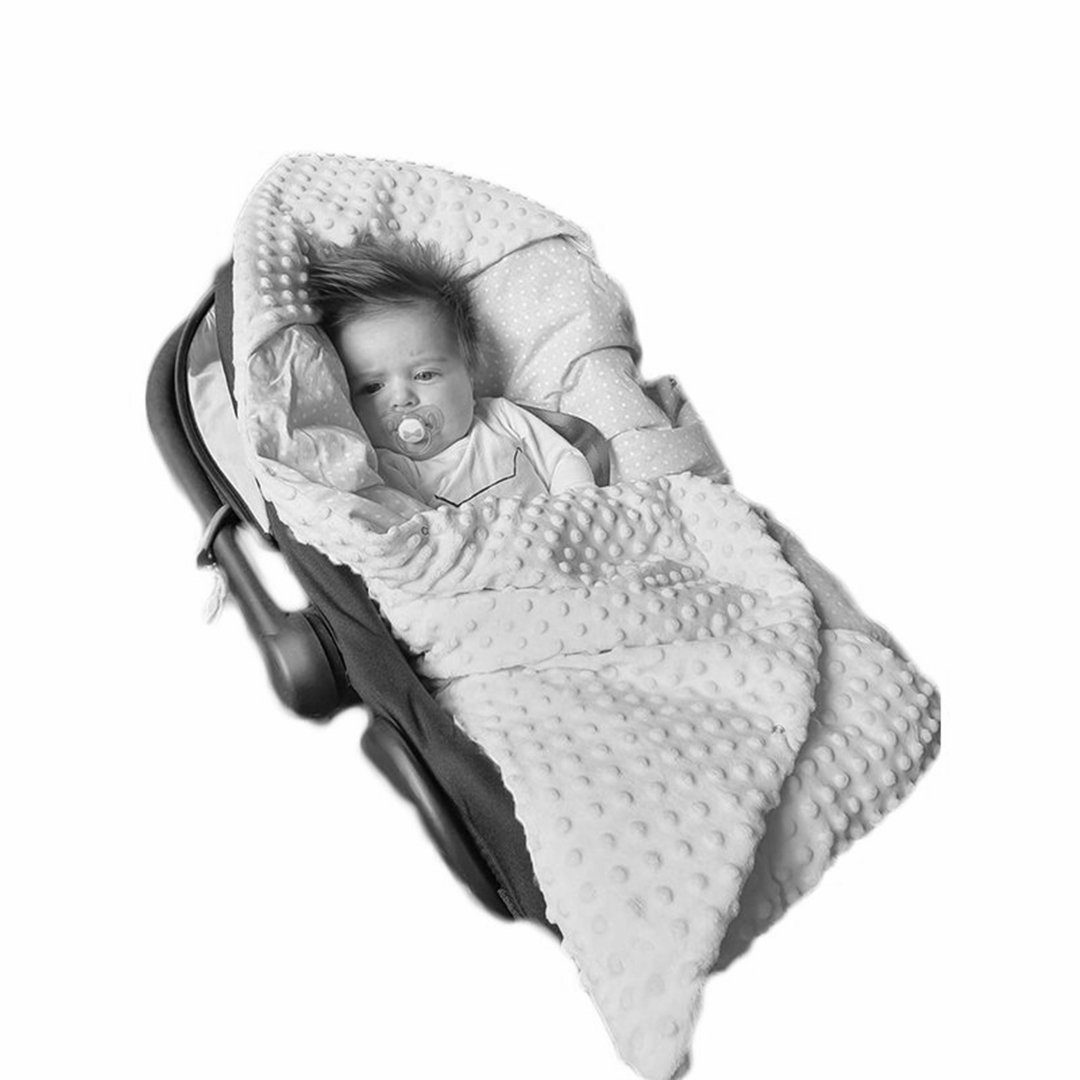 Einschlagdecke Babydecke 90x90 Decke Baby Einschlagdecke Babyschale, Divita-Mode