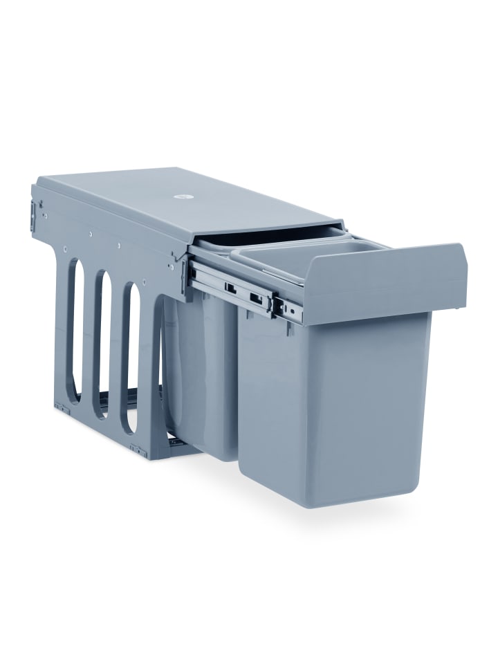 relaxdays Einbaumülleimer in Grau - (B)25x (H)35,5 x (T)47 cm günstig kaufen onesize
