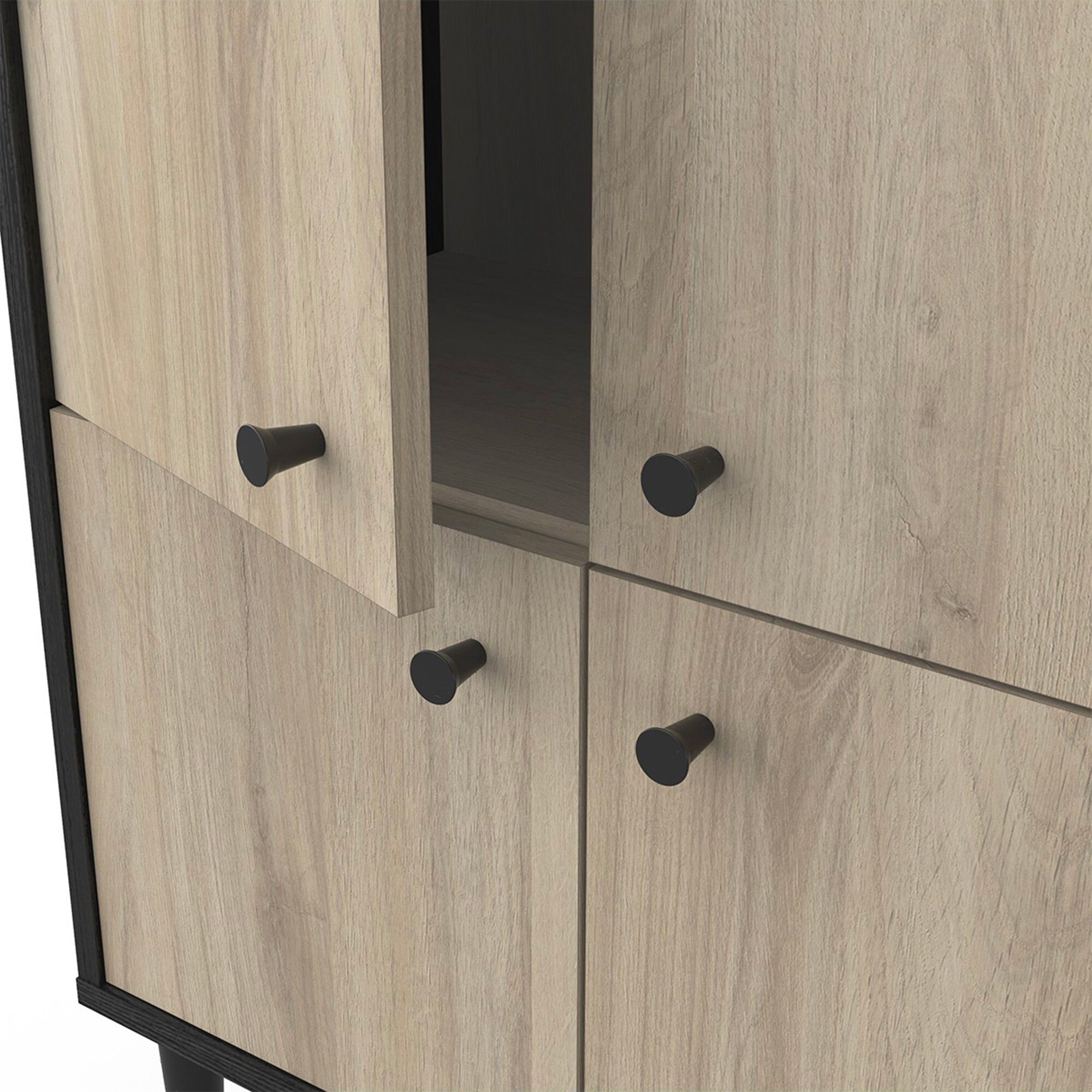 Buffet HAMFIELD 4 portes – 2 coloris