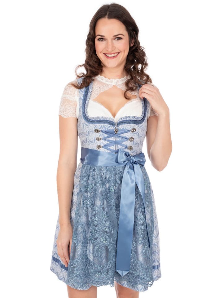 MarJo Dirndl ALESSA in blau günstig kaufen 42