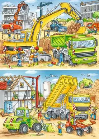 Kinderpuzzle ab 4 Jahren - Viel zu tun auf der Baustelle - 24 Teile