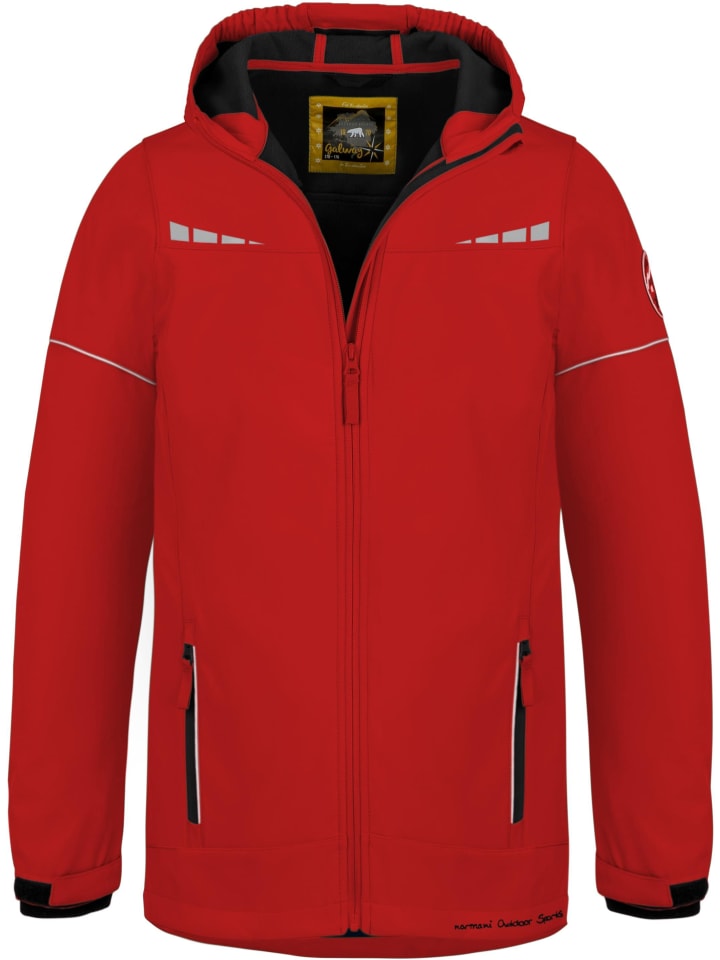 Normani Outdoor Sports Kinder Softshelljacke Galway in Rot günstig kaufen