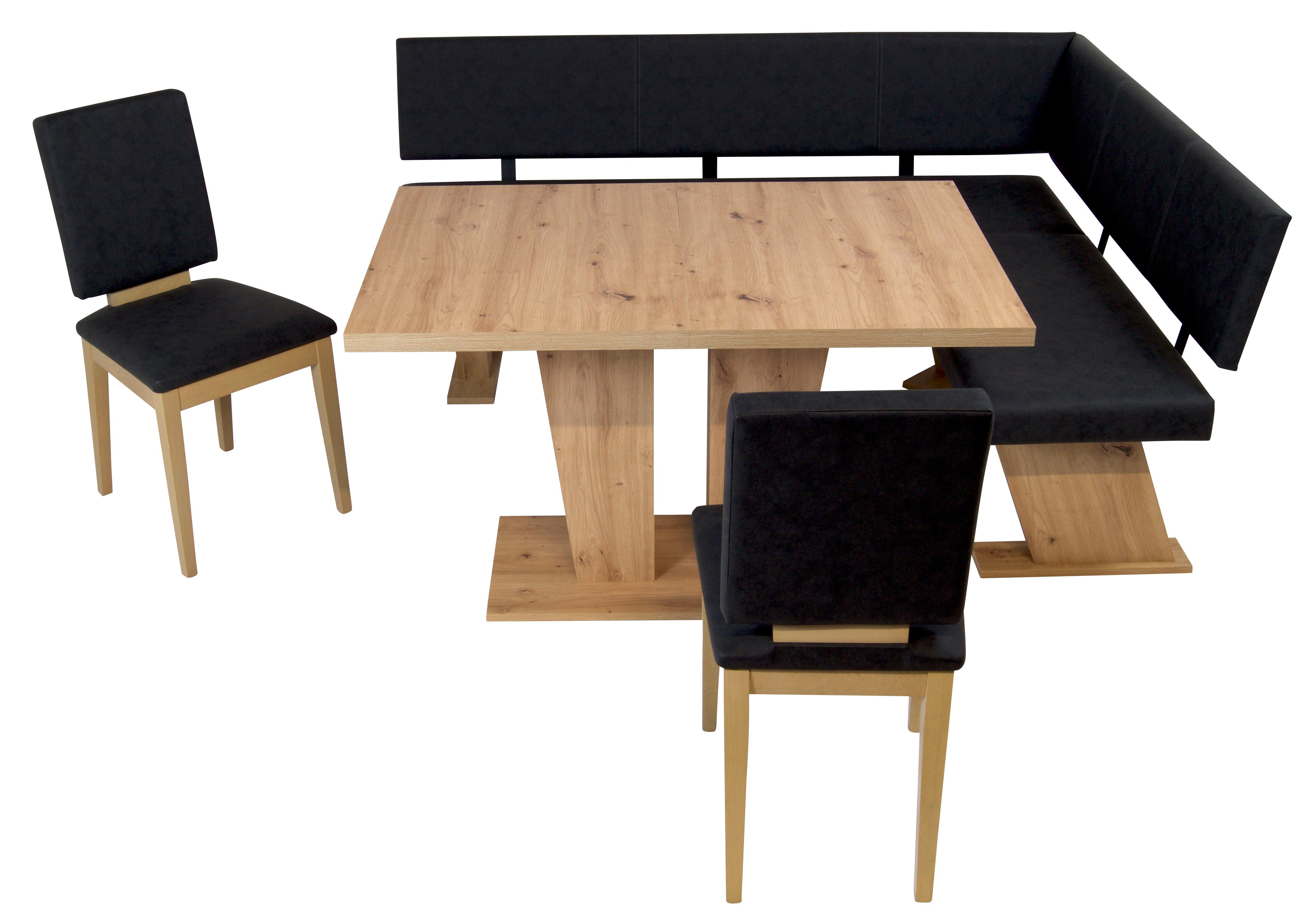 Stolebaenk Eckbankgruppe Verona Sonoma Artisan Links VEVEAR, (Eckbankgruppe, 1 x Eckbank, 1 x Tisch, 2 x Stuhl)