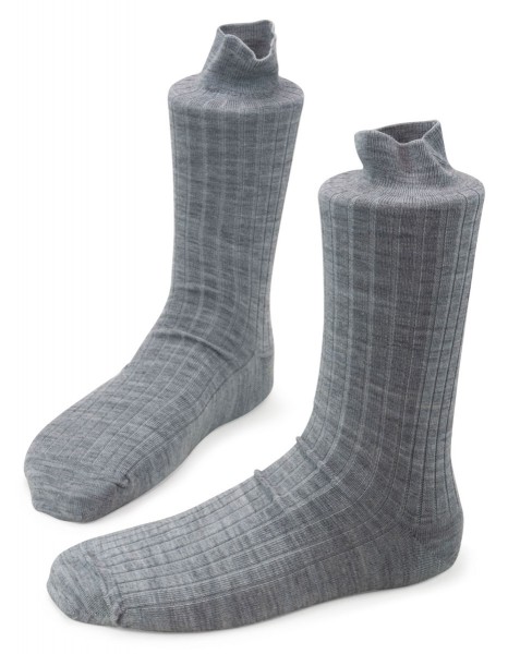 Steven ~ Strümpfe Merinowolle 3er Set ~ Light Gray Melange