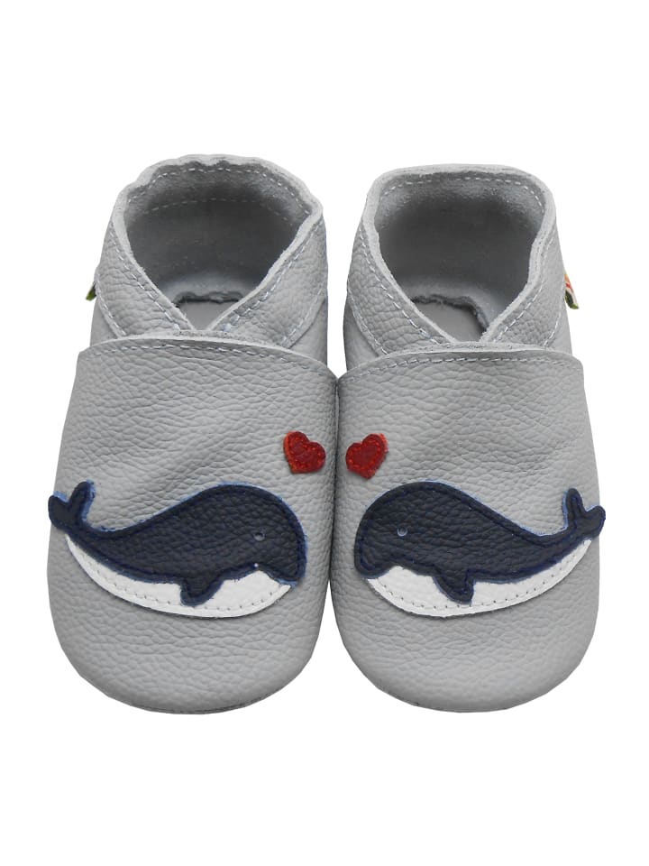 Yalion Leder-Krabbelschuhe 