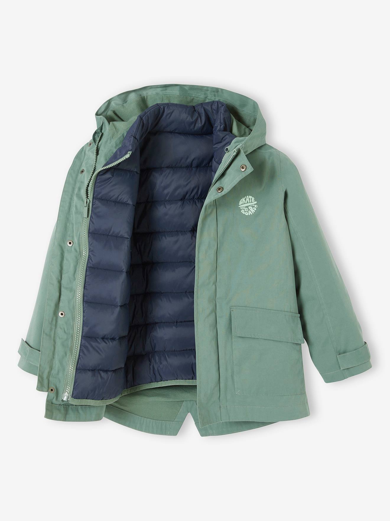 Vertbaudet Jungen 3-in-1-Jacke mit Recycling-Polyester - marine