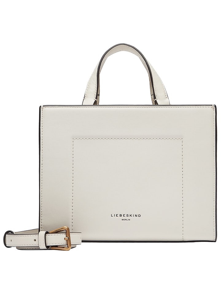 LIEBESKIND BERLIN Leder-Henkeltasche in Creme - (B)24 x (H)17,5 x (T)9,5 cm günstig kaufen onesize