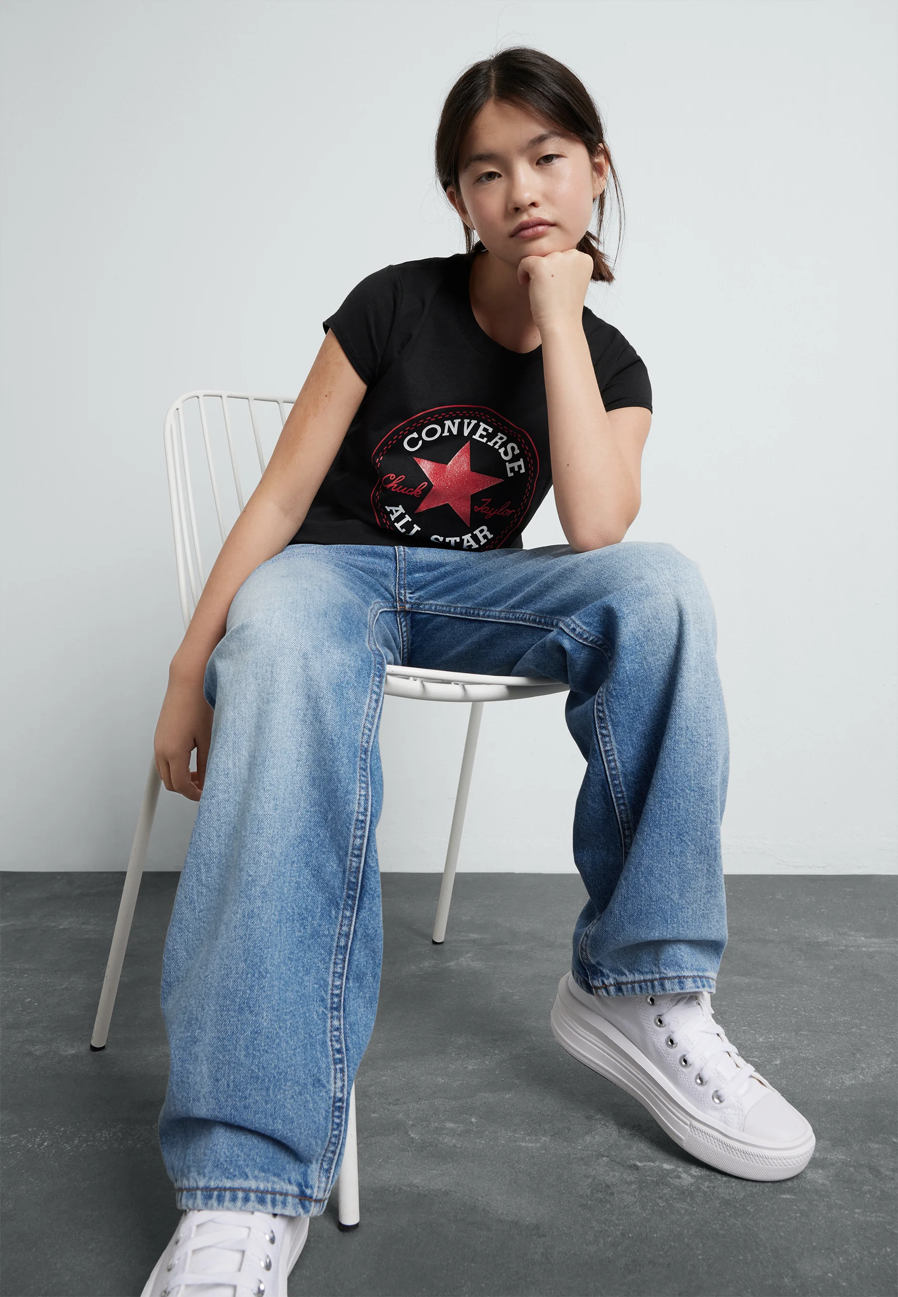 Converse CHUCK PATCH - Camiseta con estampado