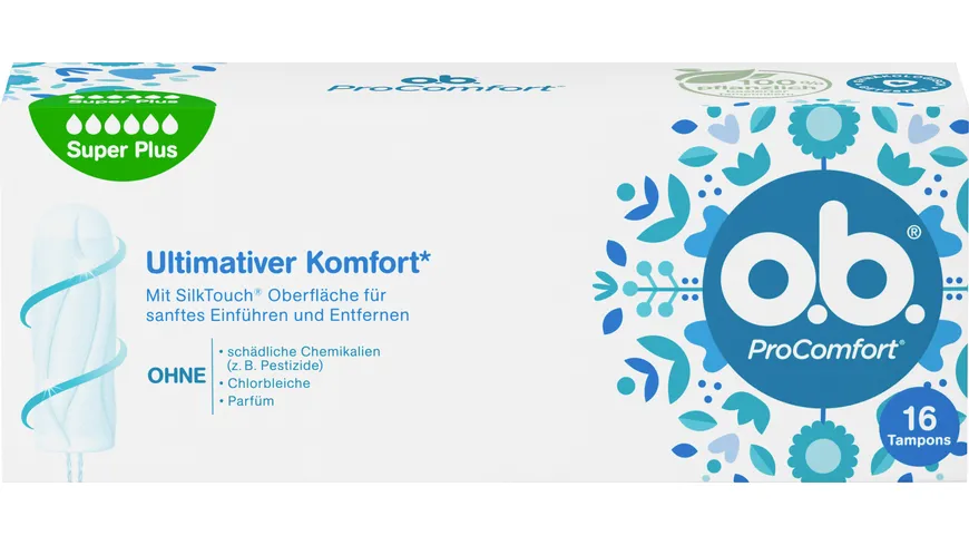 O.B. Tampons ProComfort Super Plus