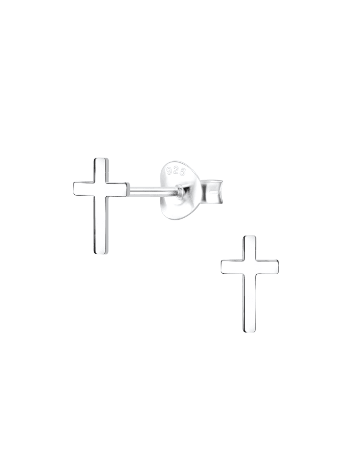 Alexander York Ohrringe, Ohrstecker KREUZ in 925 Sterling Silber, 2-tlg. günstig kaufen onesize
