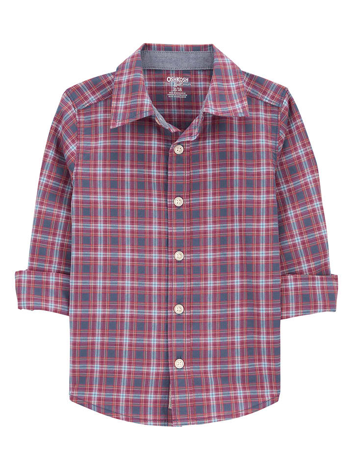 OshKosh Hemd in Rot/ Blau günstig kaufen