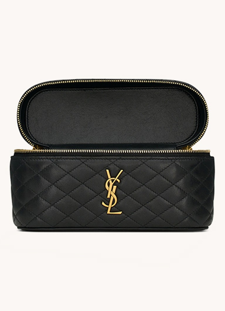 Saint Laurent  Gaby Mini toilettas van quilted lamsleer