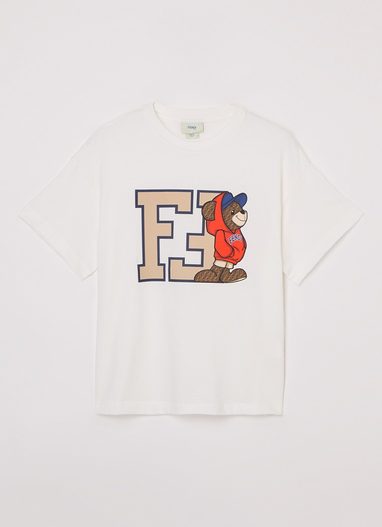 Camiseta oversized Fendi com estampa do logo