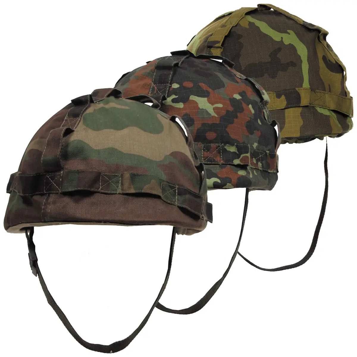 Kunststoff Helm mit Stoffbezug versch. Farben