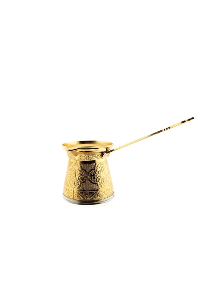 Almina Traditionelle Kaffeekanne  Türkischer Kaffee in Gold günstig kaufen