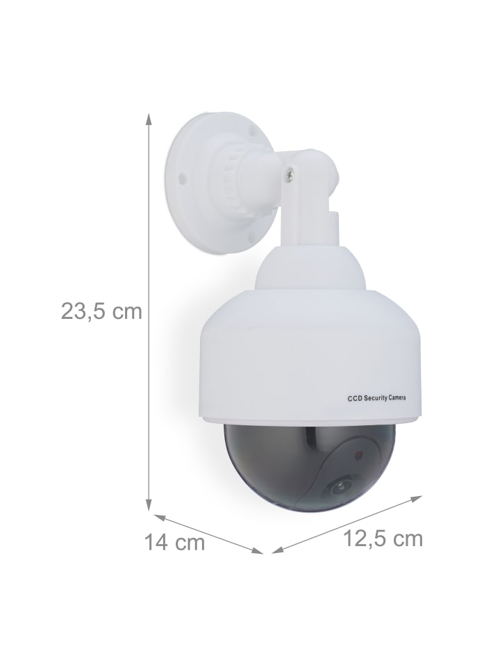 relaxdays 2 x Kamera Dummy in Weiß günstig kaufen onesize