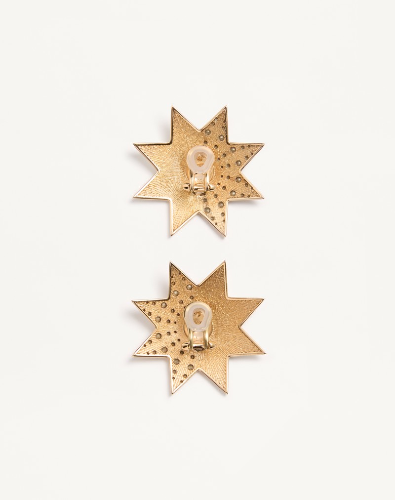 Pas Plus oorbellen van metaal, emaille en Swarovski® kristallen.