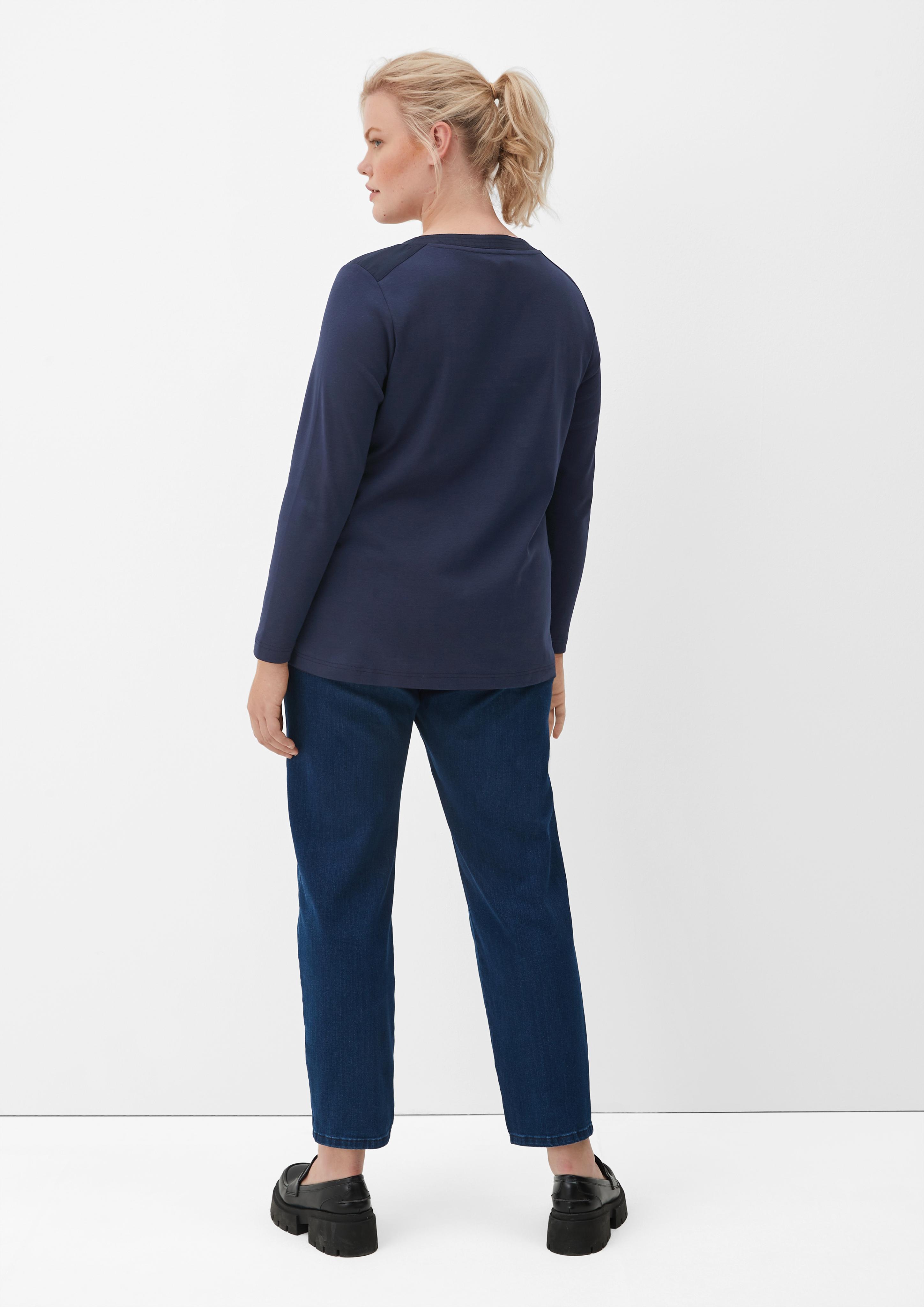 Henley-Shirt aus Stretch-Cotton  2121448-5959
