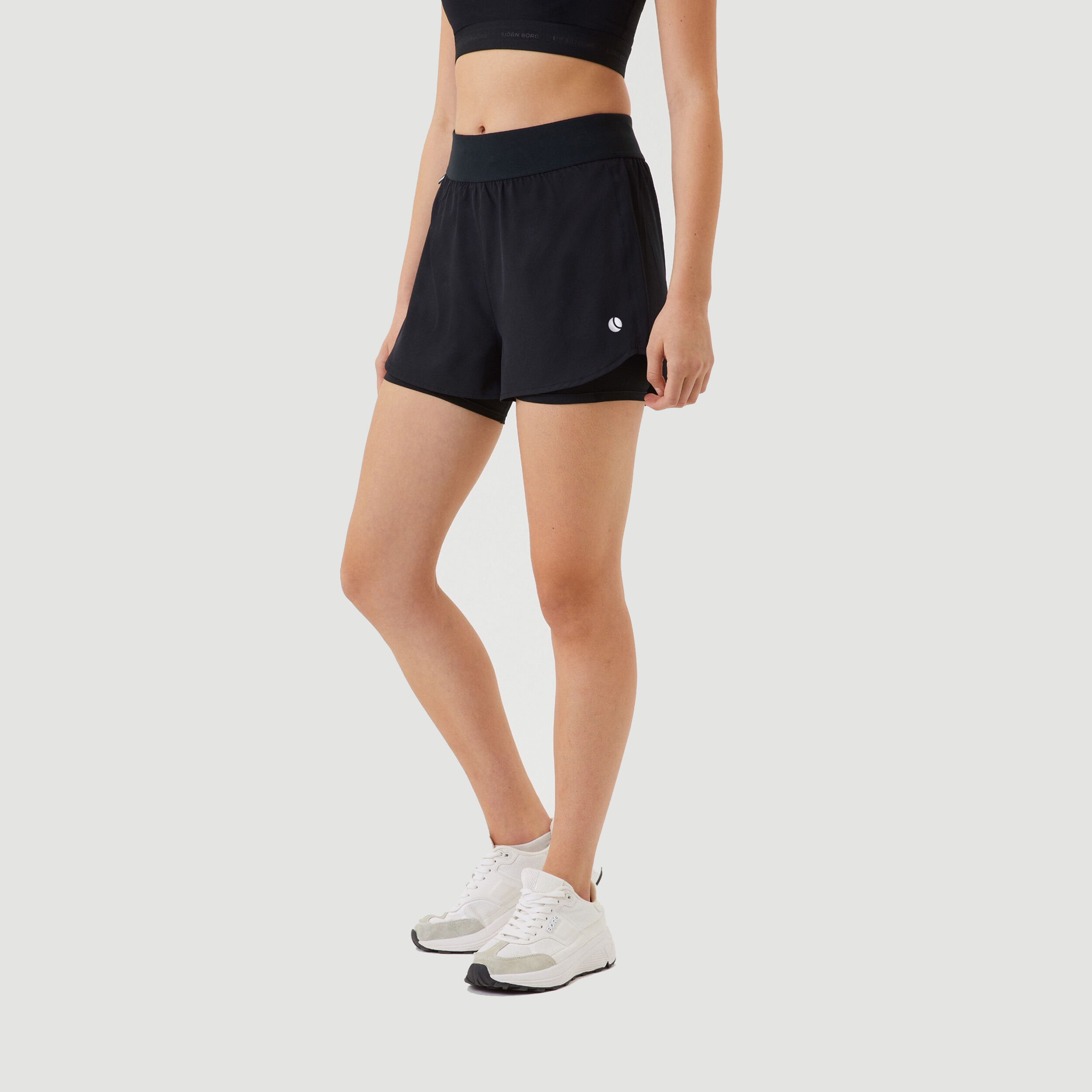 ACE 2in1 Shorts Damen - Schwarz