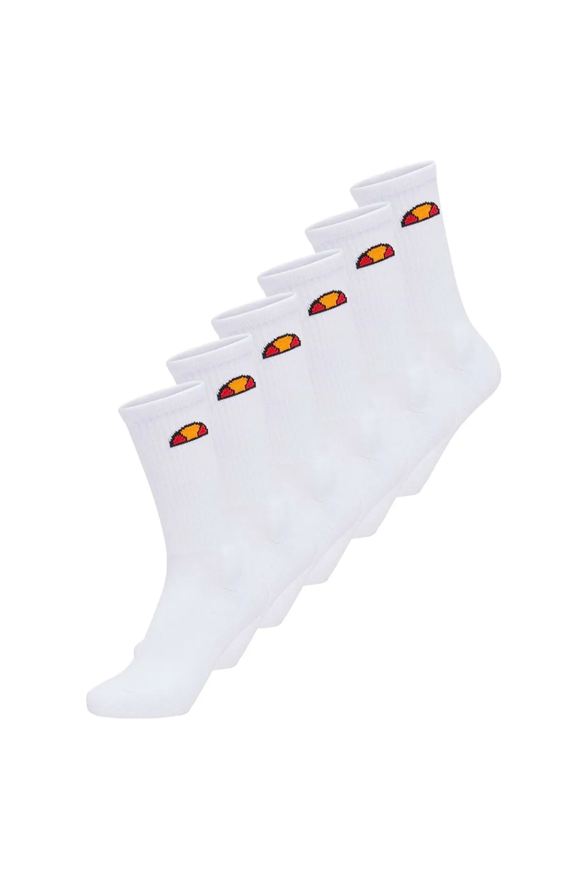 Ellesse  Unisex-Socken, 6 Paar – Tamuna, Crew-Socken, Logo