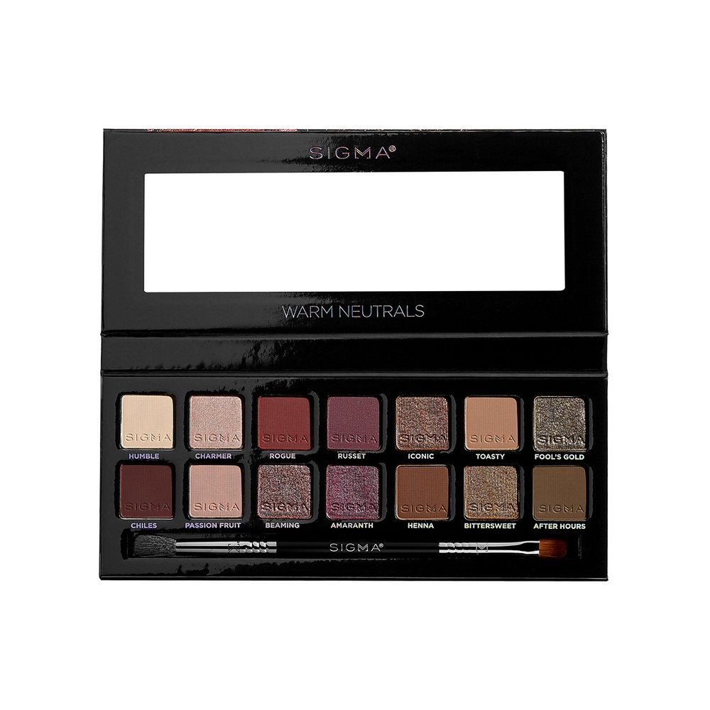 Sigma beauty Palette d’ombres à paupières tons chauds et neutres (14 tons) Ombre à paupières