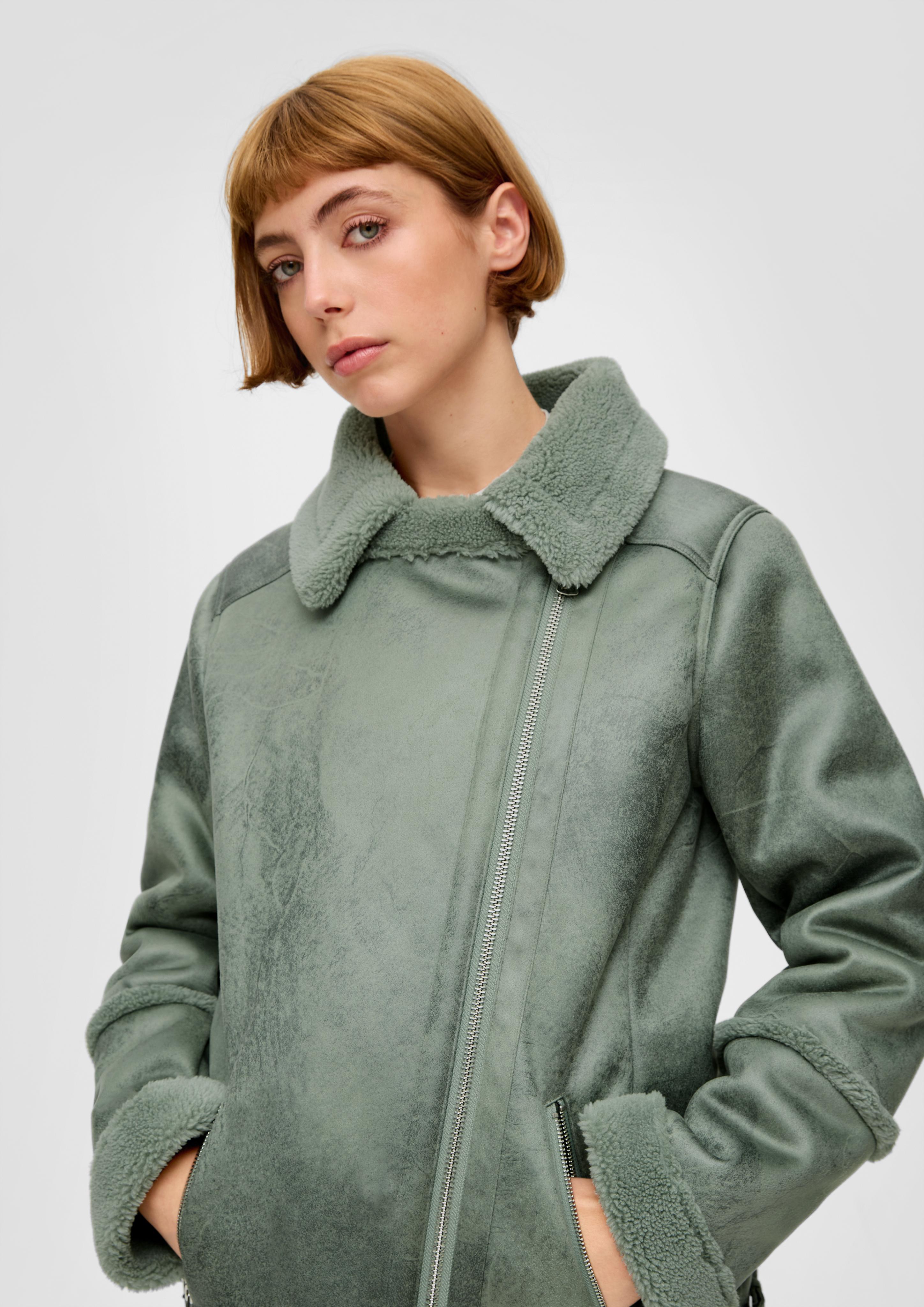Jacke aus Lederimitat im Aviator-Stil  2134826-7210