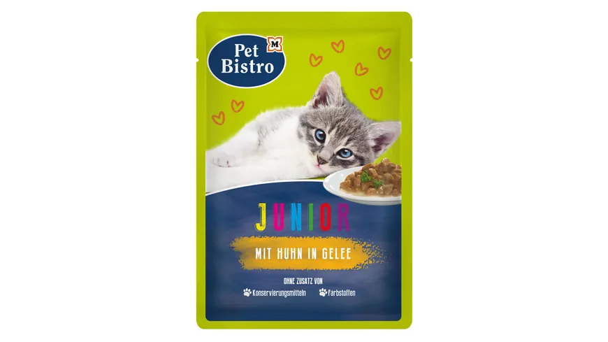 Pet Bistro Katzennassfutter Junior mit Huhn in Gelee 100 g