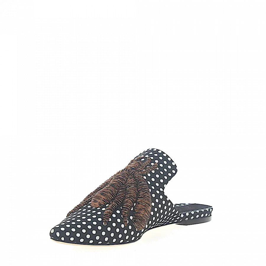 SANAYI 313 - Slipper Baumwolle - schwarz