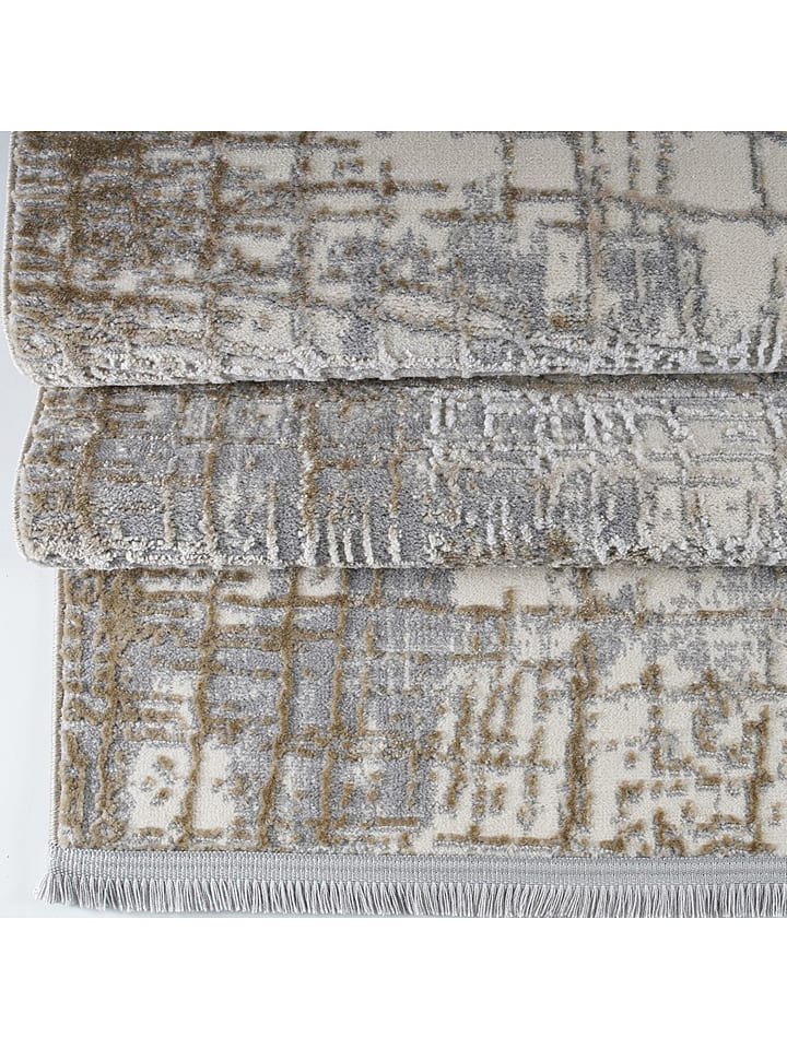 Mioli Kurzflor-Teppich in Grau/ Beige günstig kaufen