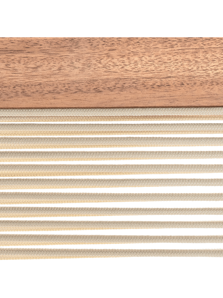 Beliani Gartenliege PROSSEDI in Beige/Heller Holzfarbton - (W) 64 x (H) 35 x (L) 190 cm günstig kaufen onesize