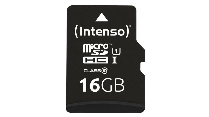Intenso MicroSDHC 16GB, Class 10, UHS-I, inkl. Adapter