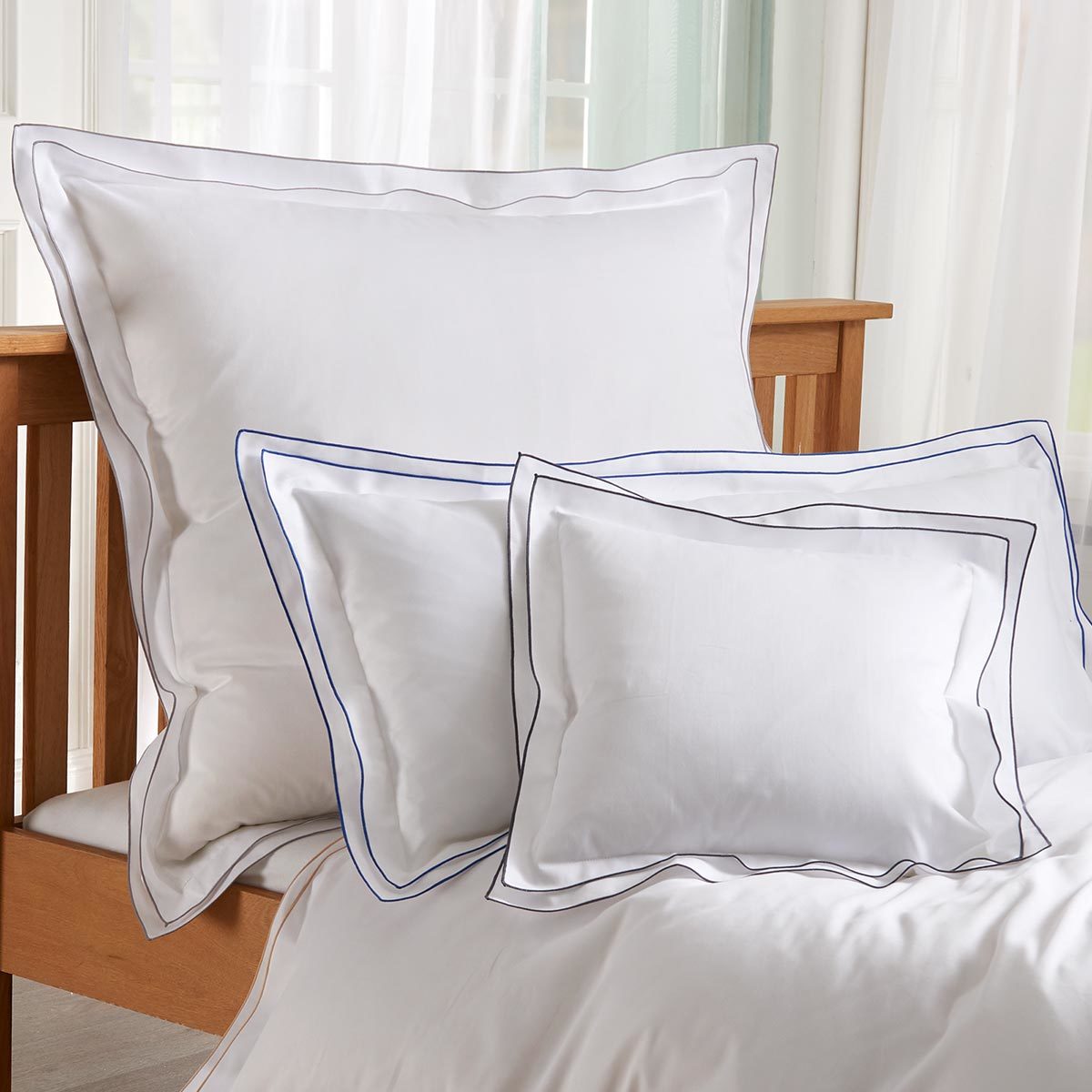 Traumschlaf Uni Kissenbezug White Collection Portofino