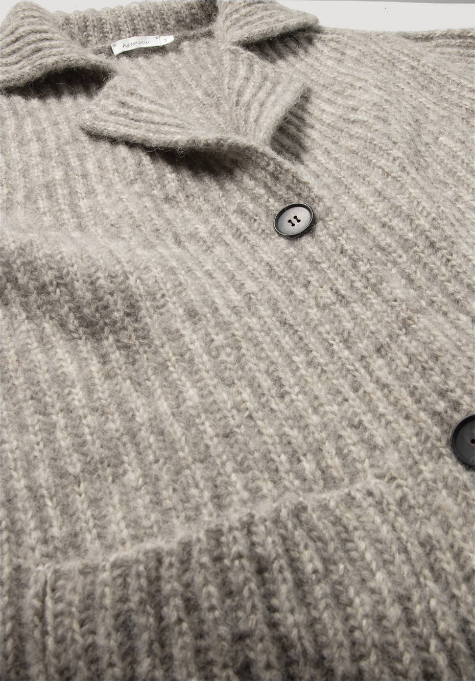 Strickjacke aus Alpaka mit Bio-Baumwolle