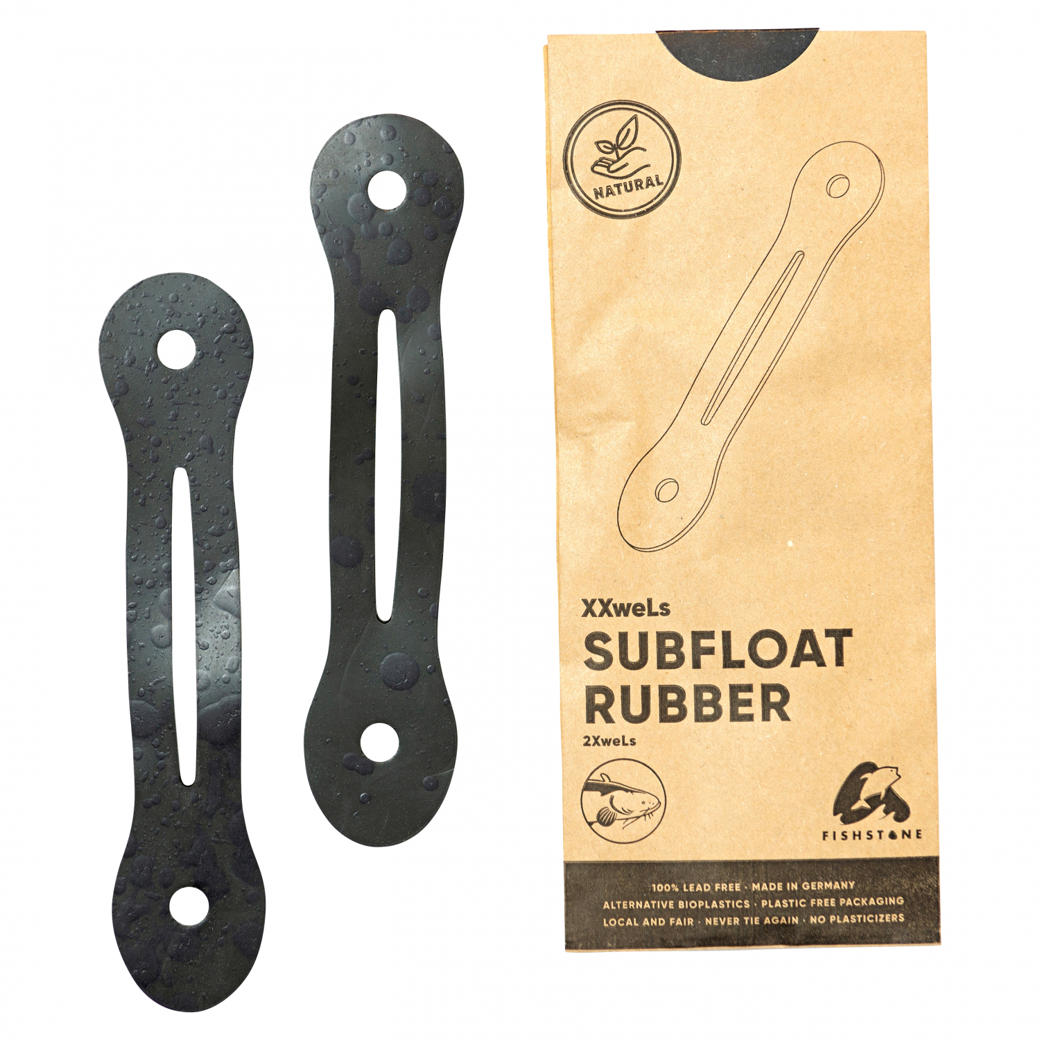FISHSTONE Welsmontage 2XweLs Rubber (Einzelteil - muddy)