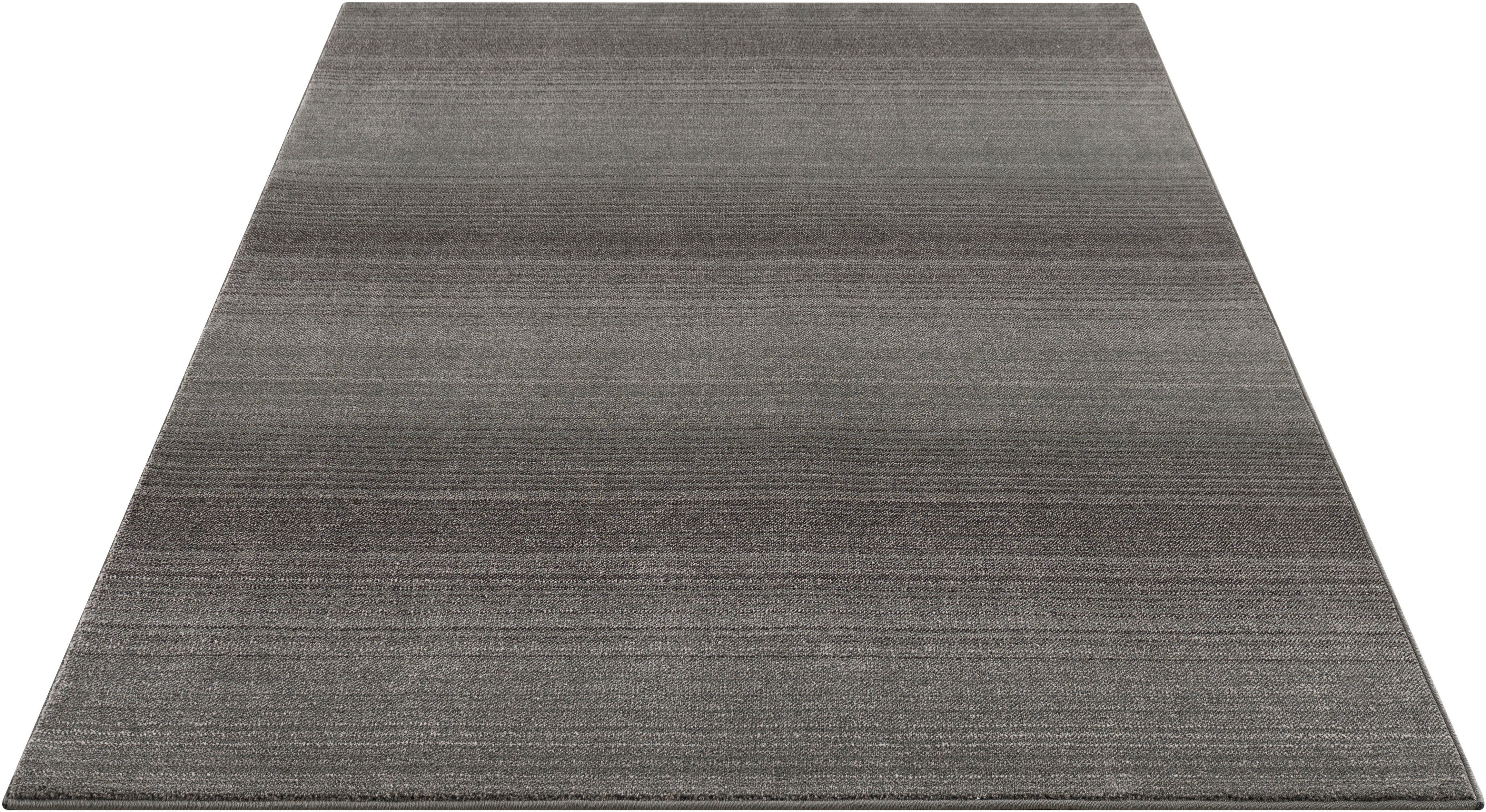 Teppich Elrik, andas, rechteckig, Höhe: 18 mm, weich, mit dezenten Streifen, meliert, flach, pflegeleicht, elegant