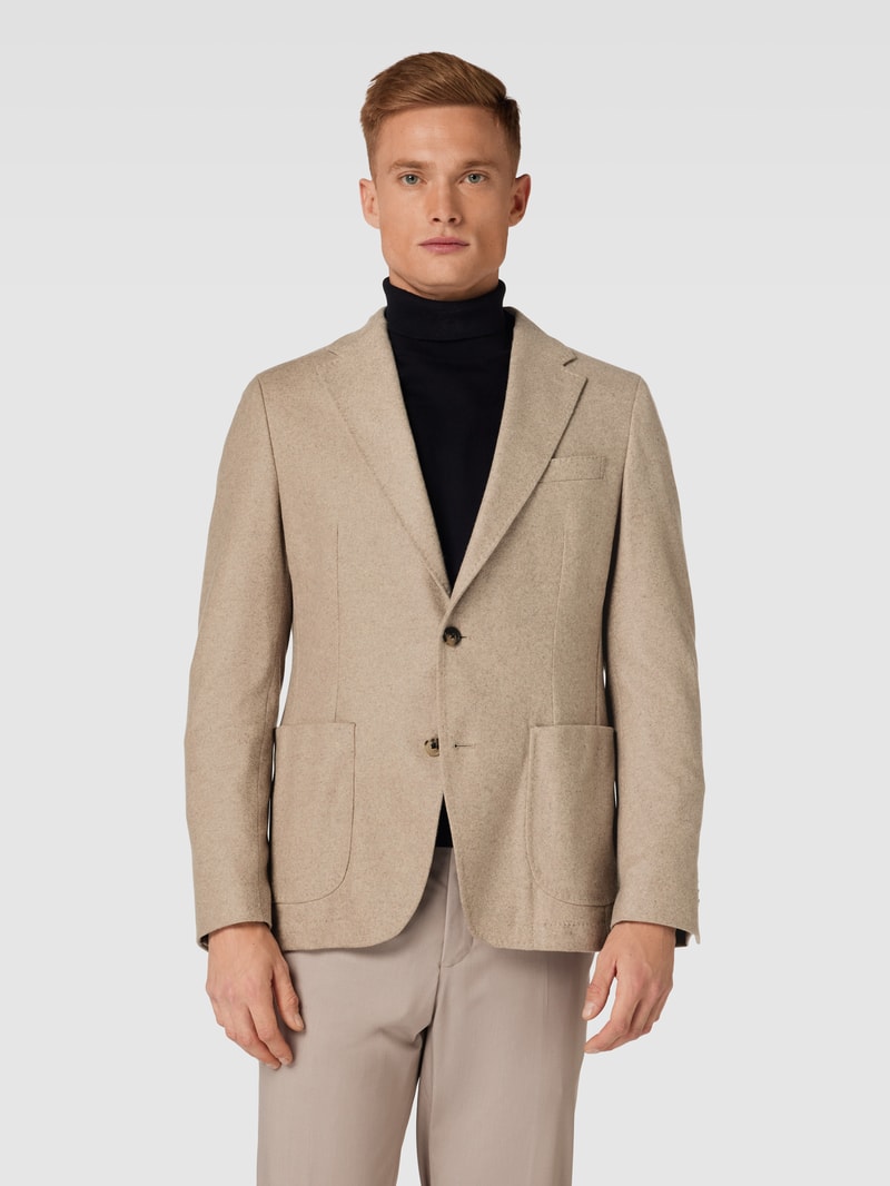 2-Knopf-Sakko mit Eingrifftaschen Modell 'Giro' in beige