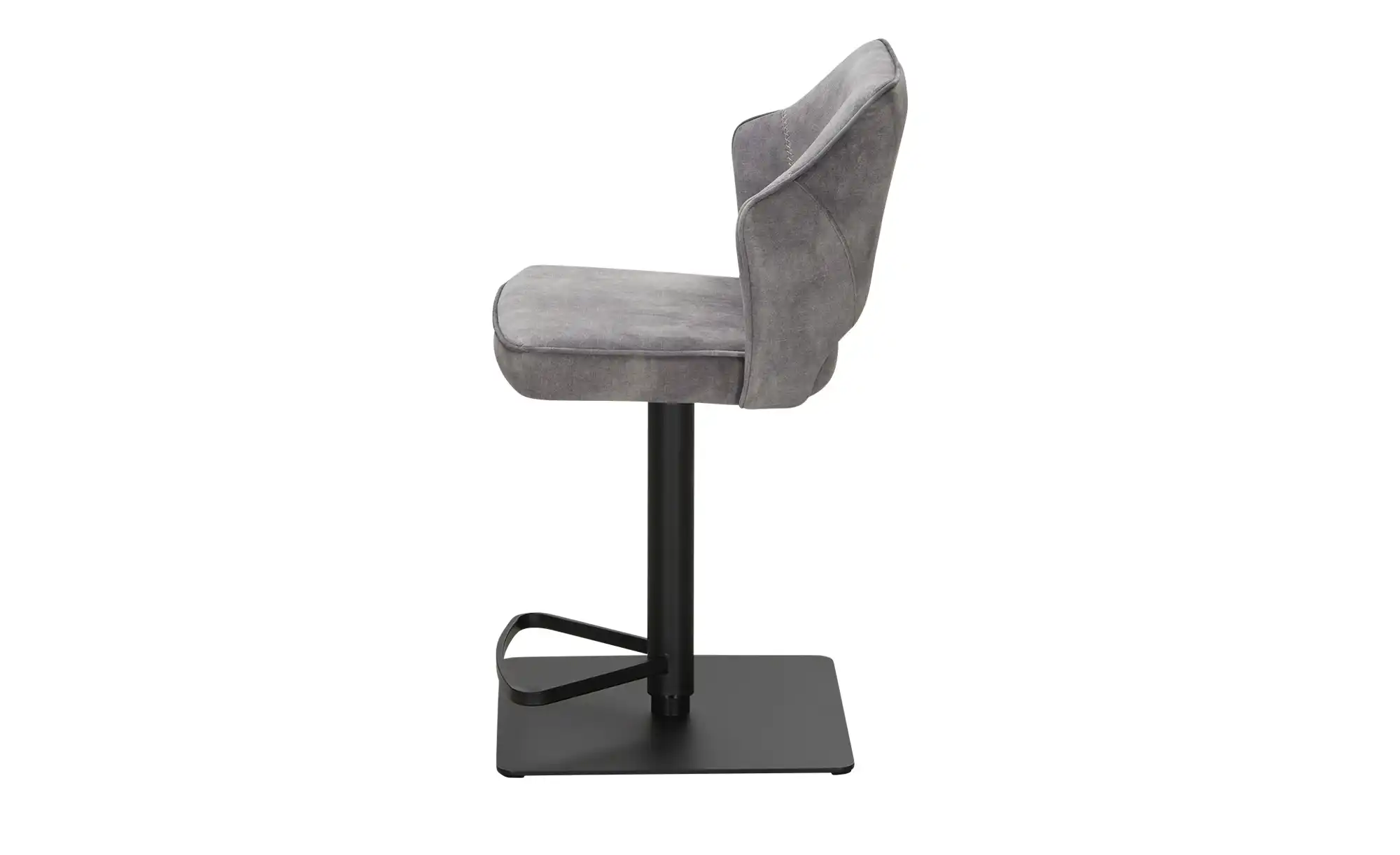 Primo Barhocker in samtigem Velours Ginger