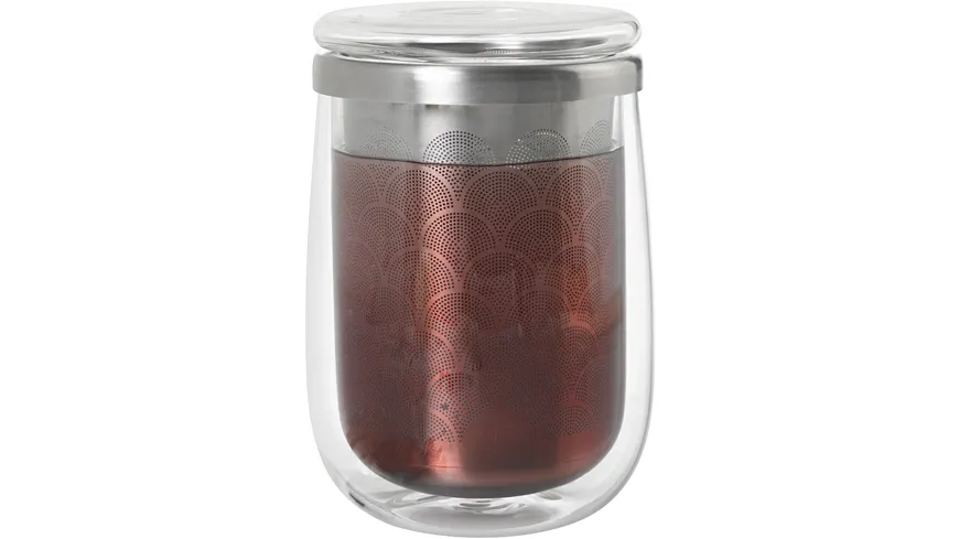 AdHoc Teeglas mit Teefilter FUSION GLASS 0,4 l